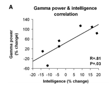 gamma and IQ